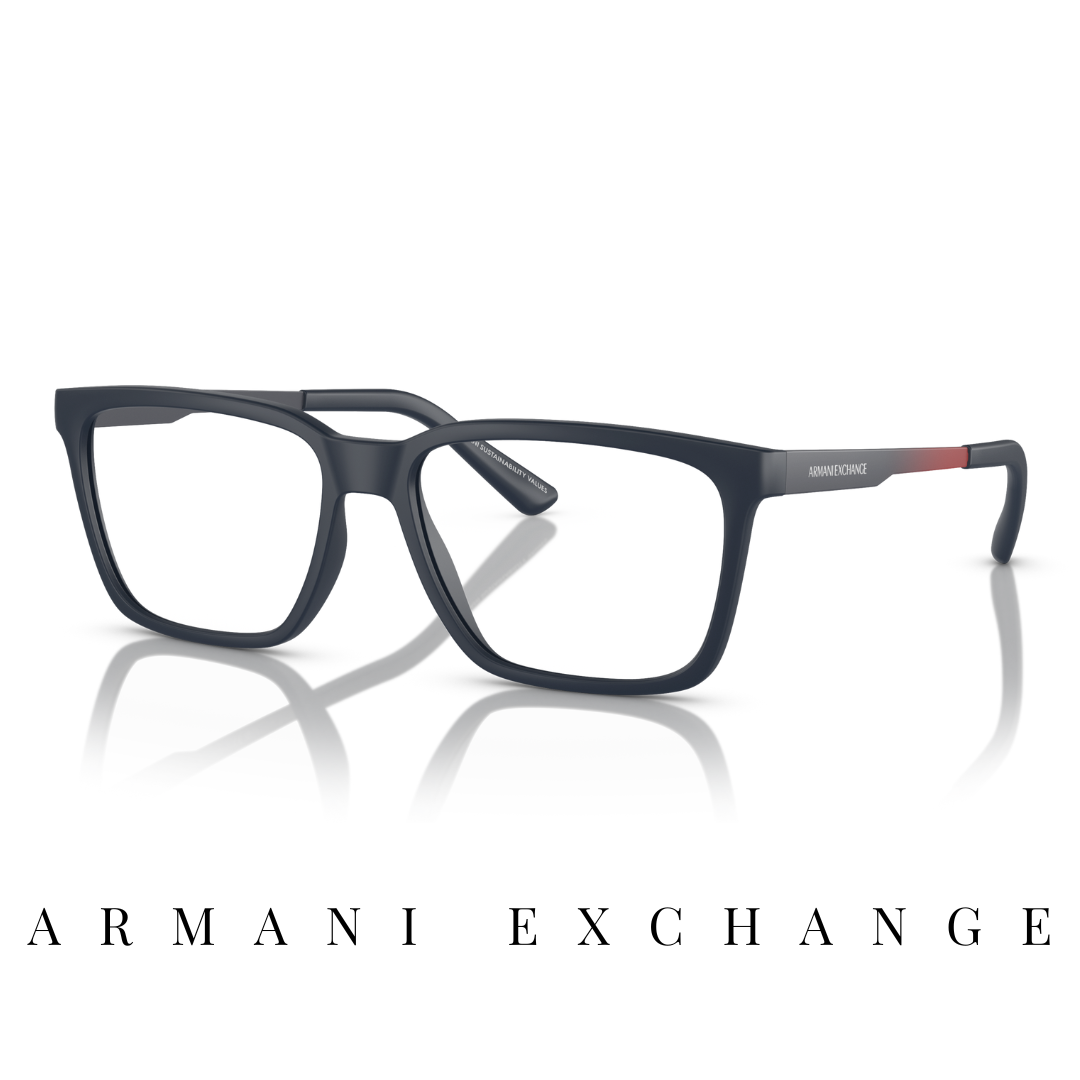 Armani Exchange Eyewear - Square - Navy Blue Mat