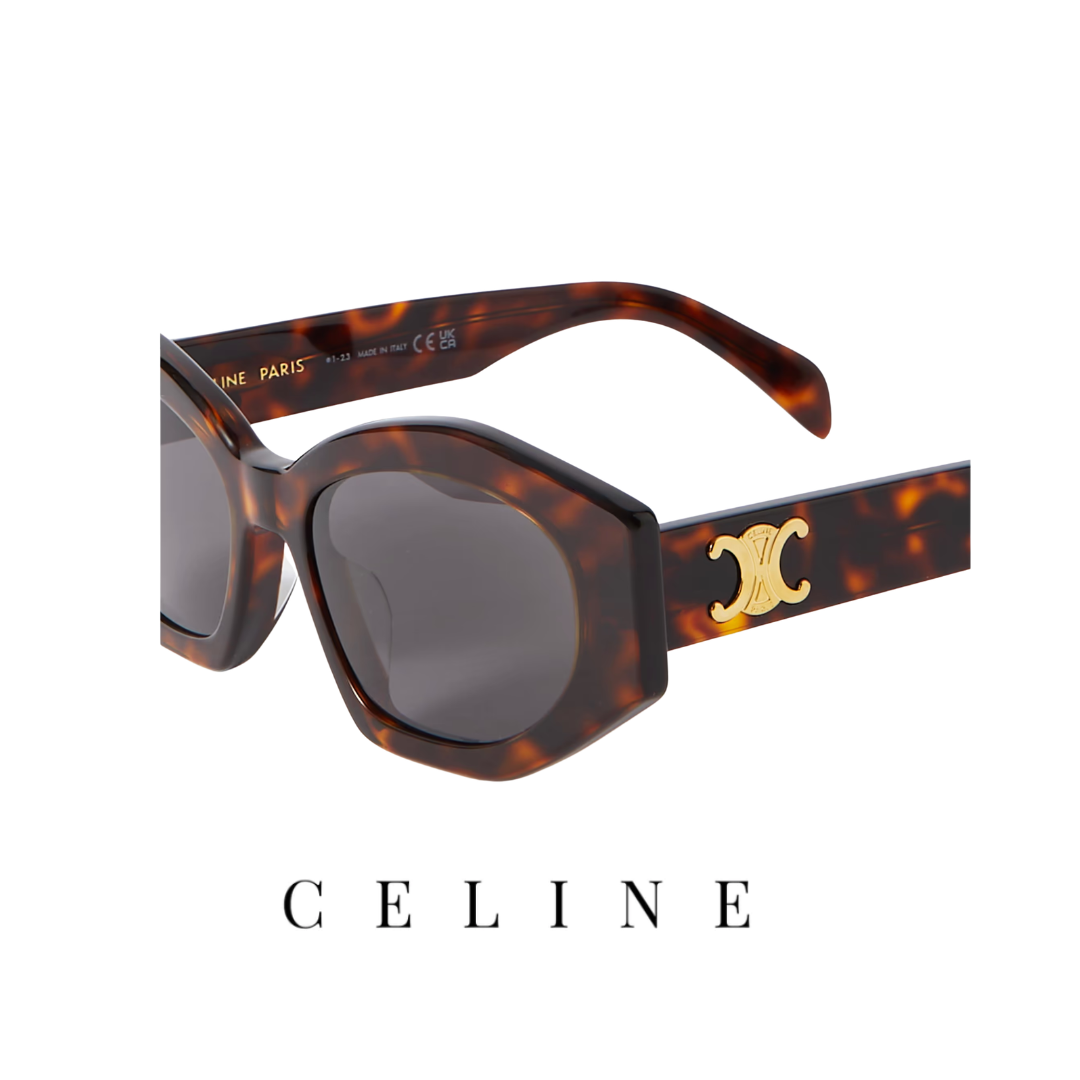 Celine - Triomphe - Oval / Cat Eye - Tortoise