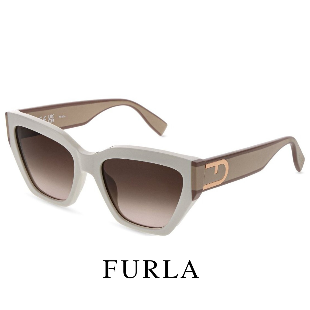 Furla - Cat Eye / Butterfly - Shiny / Full /Cream / Beige