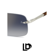 David Beckham - Rectangular - Rimless - Havana/Blue