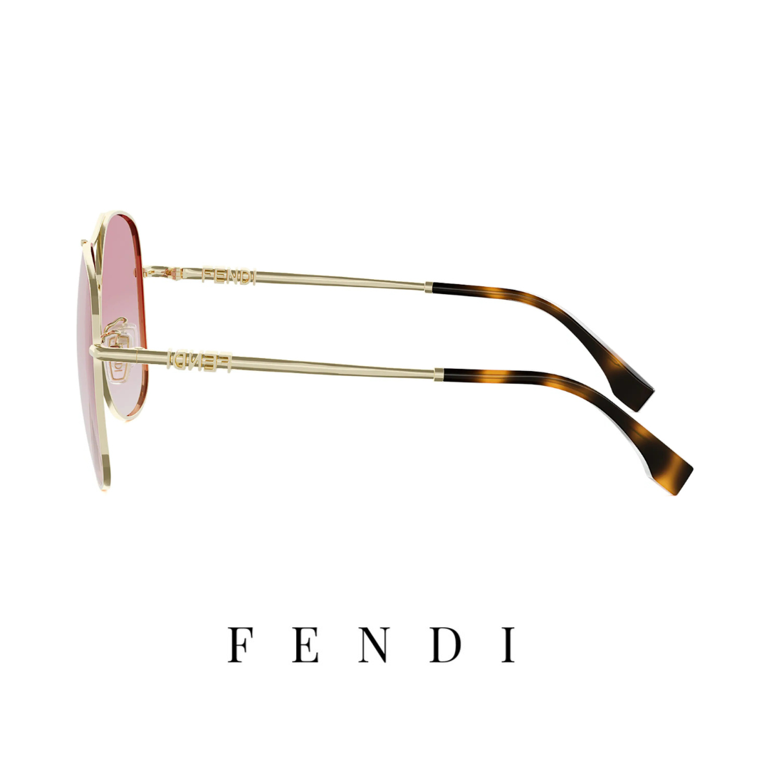 Fendi - Aviator - Gold/Rose