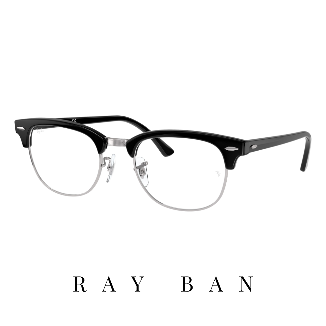 Ray Ban Eyewear - 'Clubmaster' - Black/Silver