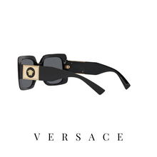 Versace - "Medusa Stud Squared" - Black