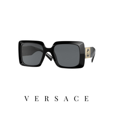 Versace - "Medusa Stud Squared" - Black