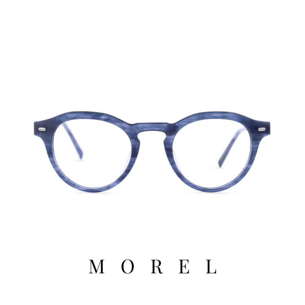 Morel Eyewear - 'Gabin' - Blue/Silver