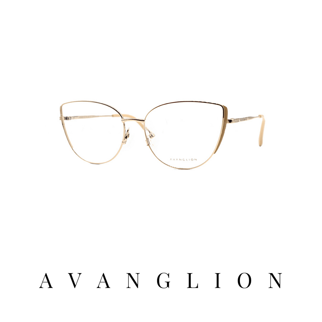Avanglion Eyewear - Cat-Eye - Gold/Beige