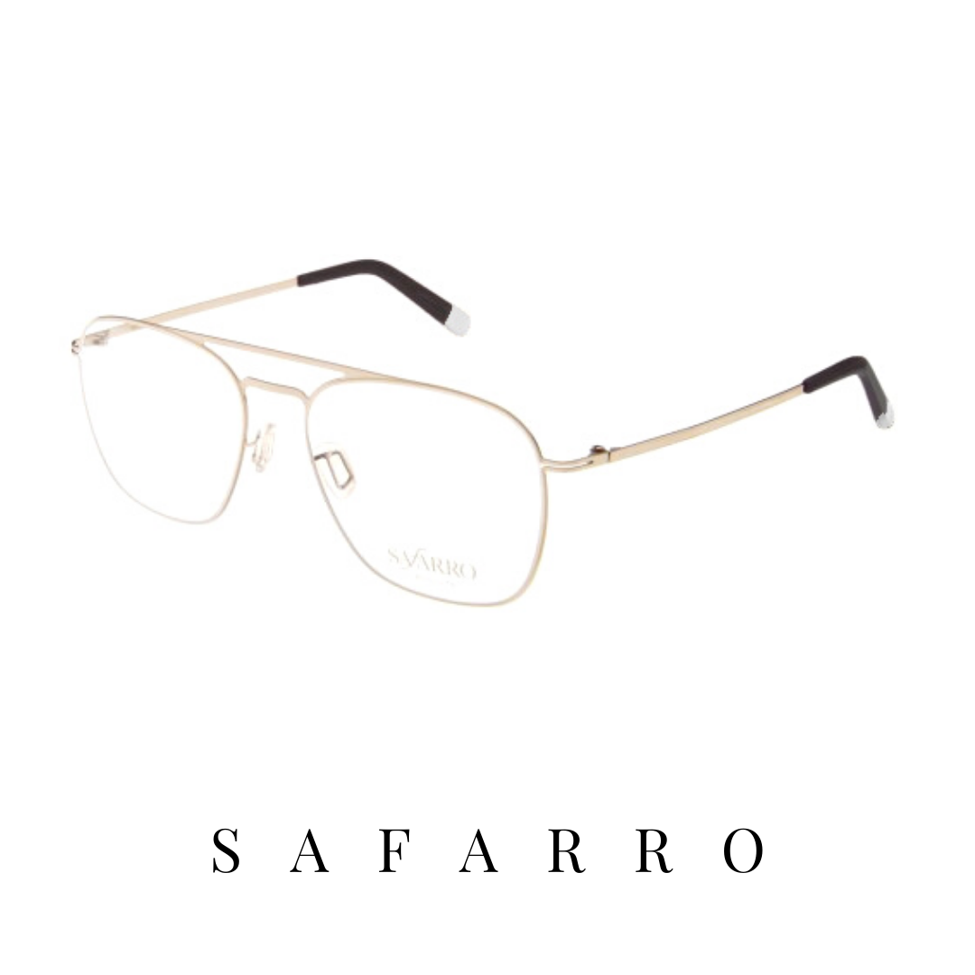 Safarro Eyewear - "Belluno" - Gold/Black