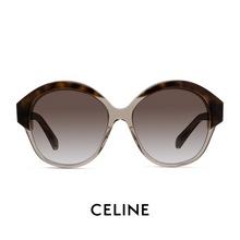 Celine - 'Oversized' - Havana/Transparent Beige
