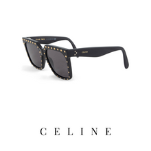 Celine - Oversized - Square - Black/Gold&Grey