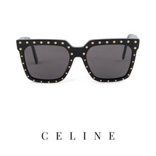 Celine - Oversized - Square - Black/Gold&Grey