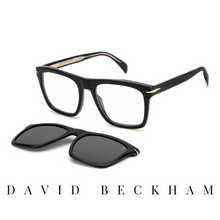 David Beckham Eyewear - Square - Black&Grey - Clip-On