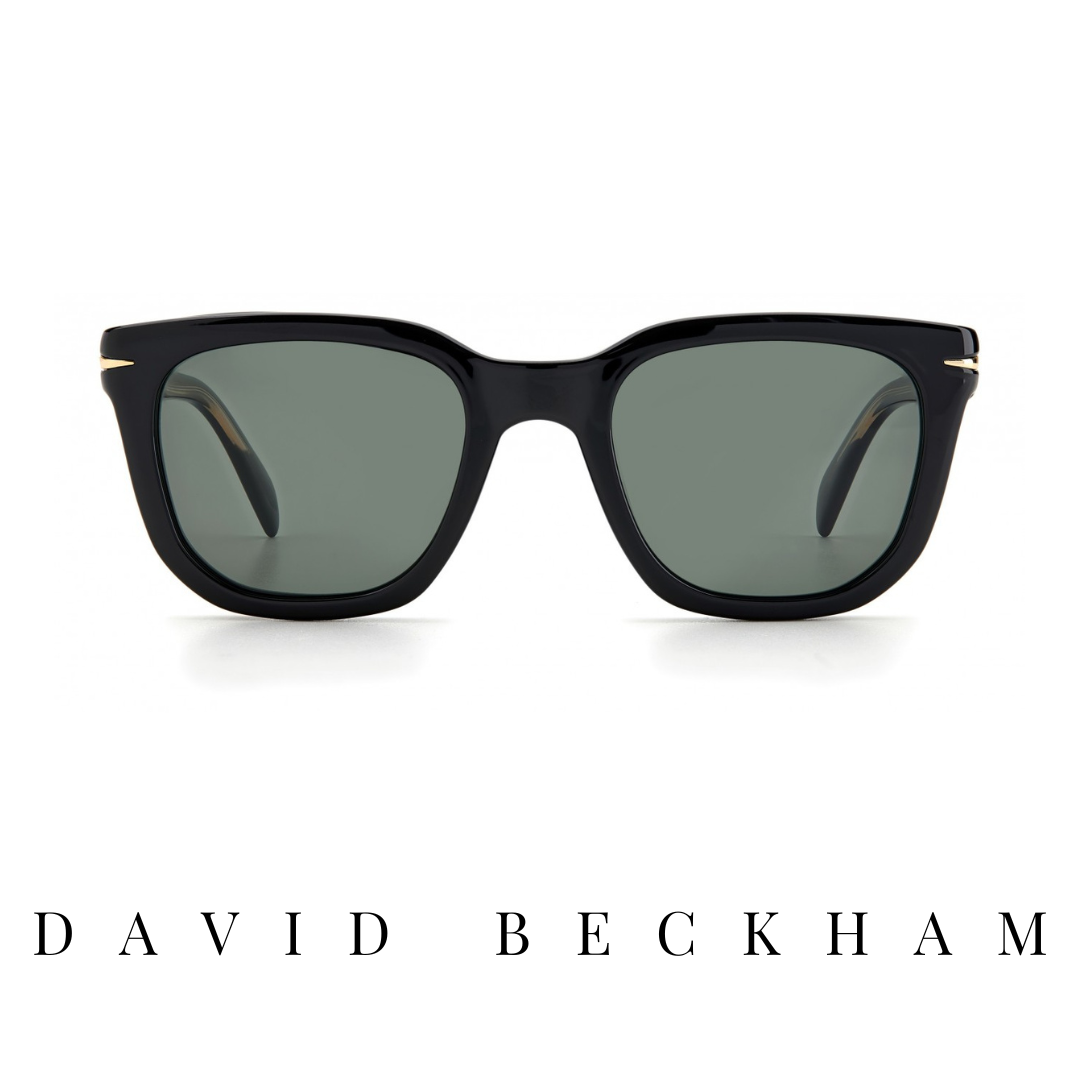 David Beckham Eyewear - Square - Black&Green - Clip-On