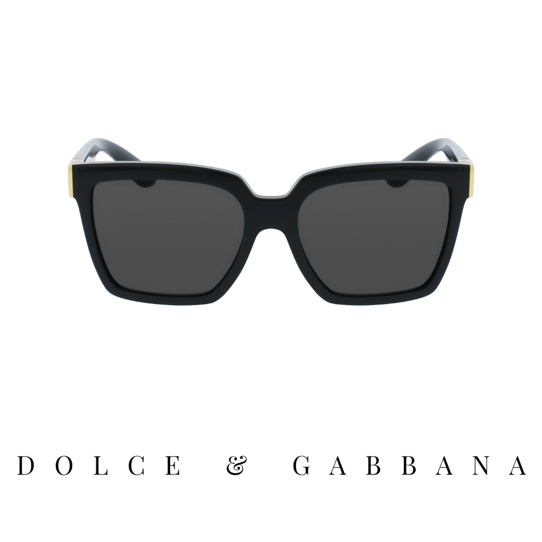 Dolce & Gabbana - Oversized - Square - Black&Dark Grey