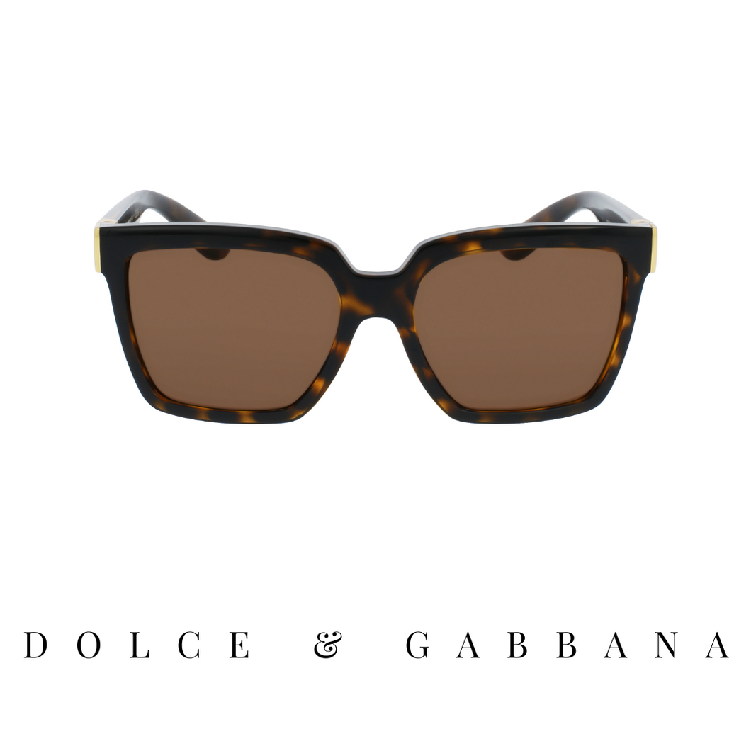 Dolce & Gabbana - Oversized - Square - Havana&Dark Brown