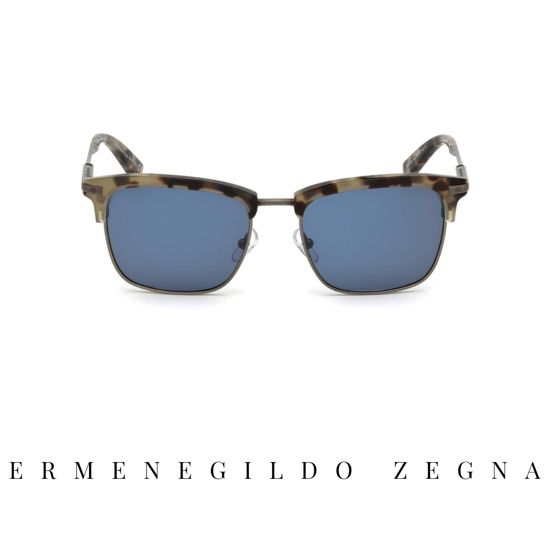 Ermenegildo Zegna - Square - Grey/Tortoiseshell