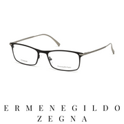 Ermenegildo Zegna Eyewear - Rectangle - Black Mat/Silver