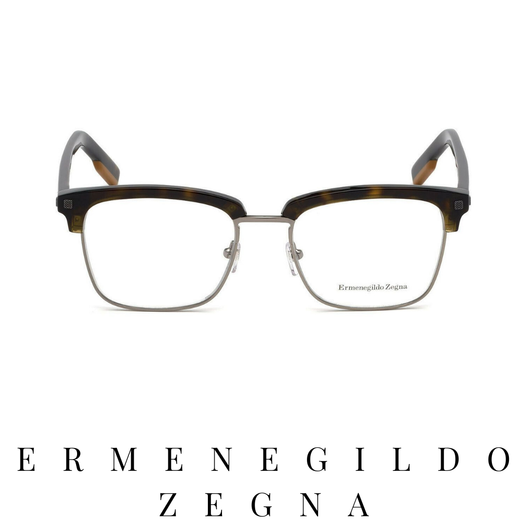 Ermenegildo Zegna Eyewear - Tortoiseshell print/Gunmetal