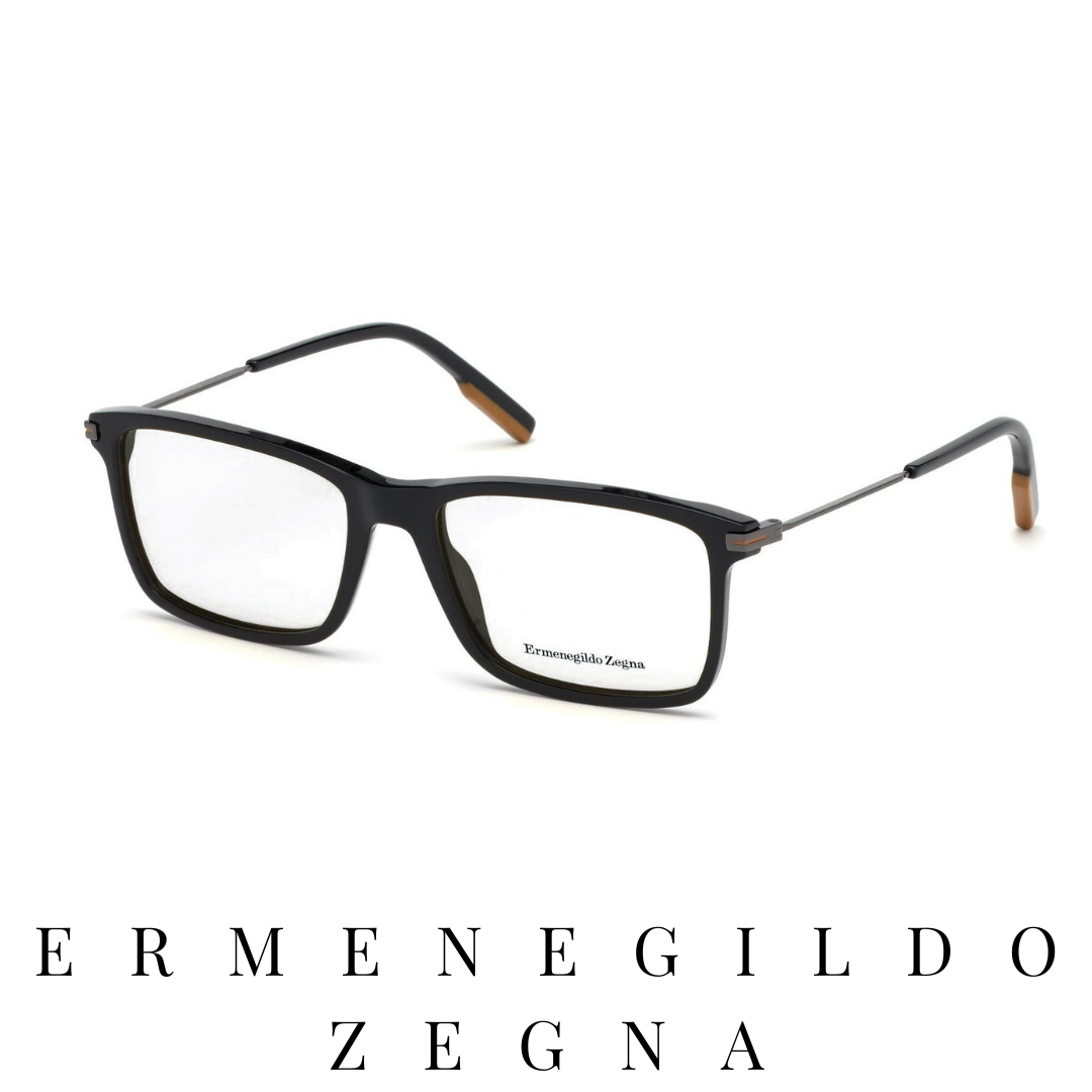 Ermenegildo Zegna Eyewear - Rectangle - Black