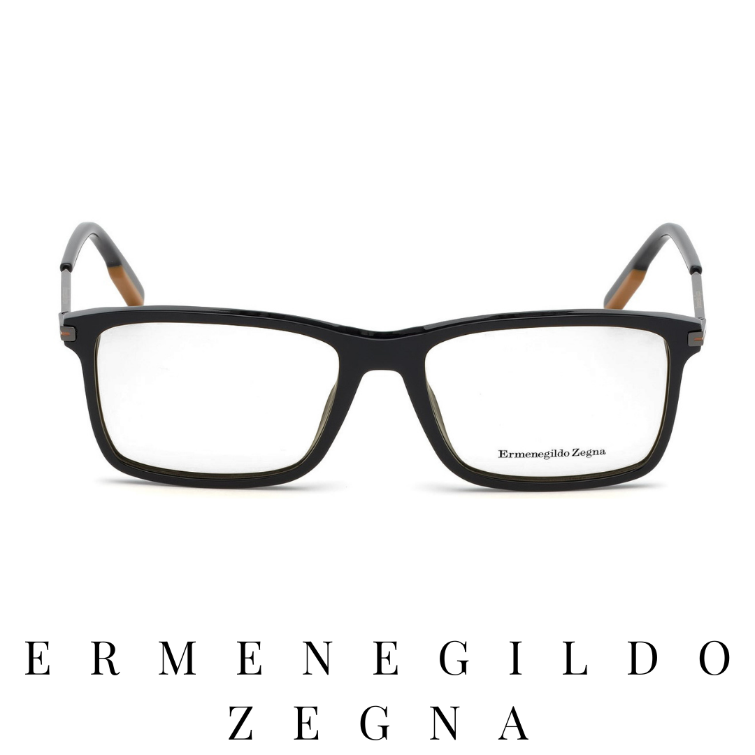 Ermenegildo Zegna Eyewear - Rectangle - Black
