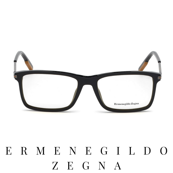 Ermenegildo Zegna Eyewear - Rectangle - Black