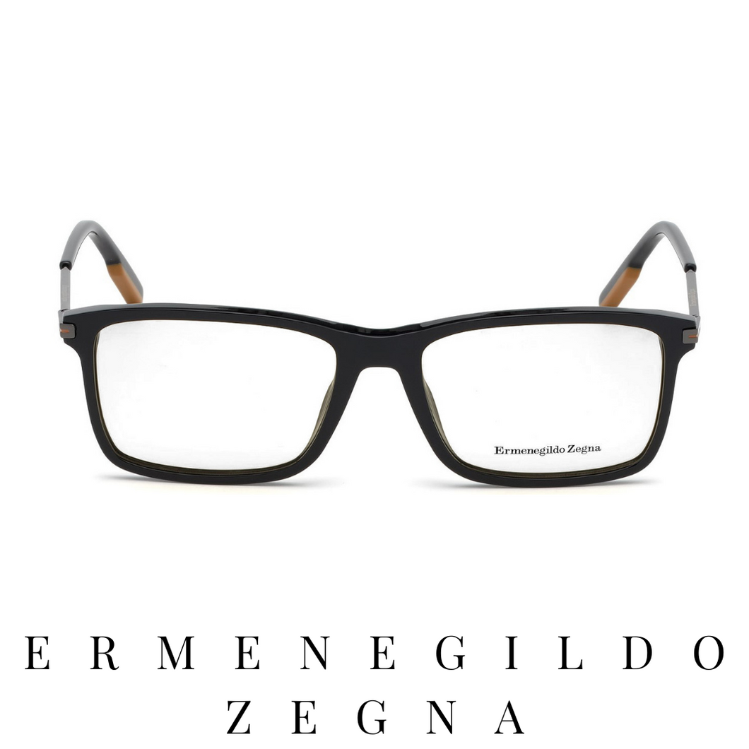 Ermenegildo Zegna Eyewear - Rectangle - Black