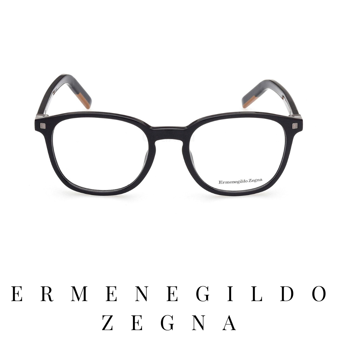 Ermenegildo Zegna Eyewear - Oval - Black