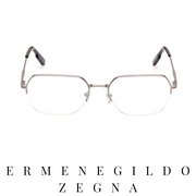 Ermenegildo Zegna Eyewear - Semi-Rimless - Gunmetal