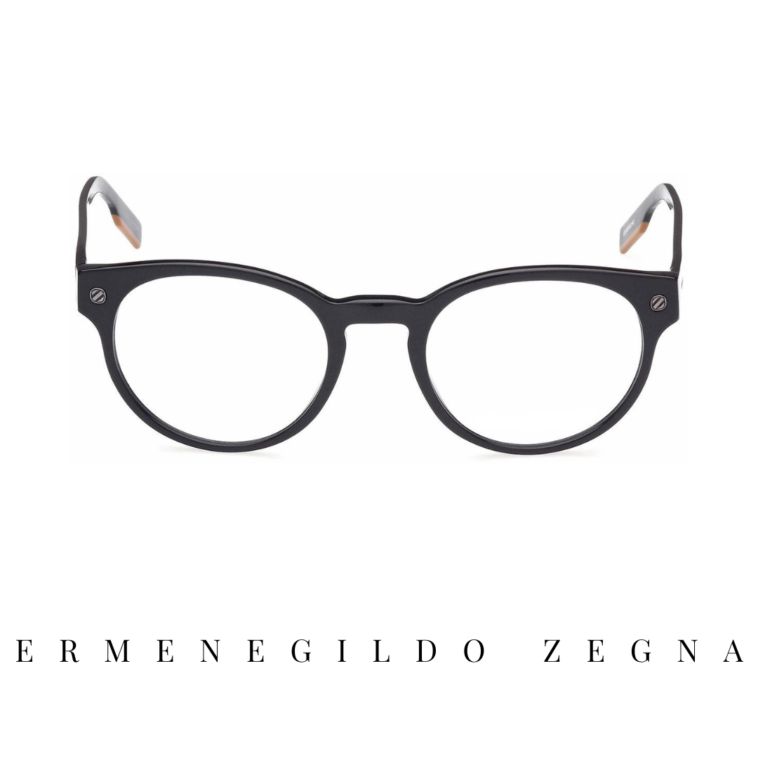 Ermenegildo Zegna Eyewear - Round - Black