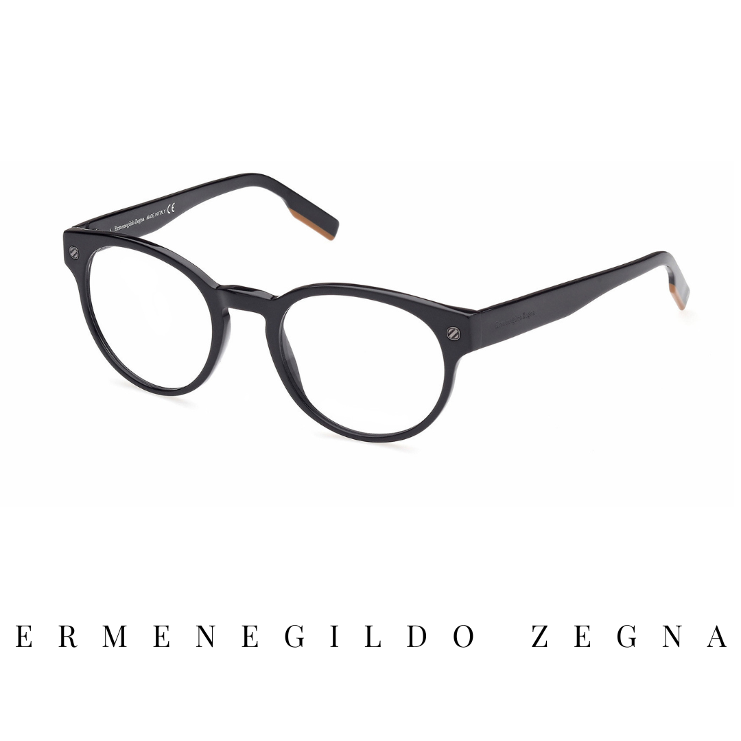 Ermenegildo Zegna Eyewear - Round - Black