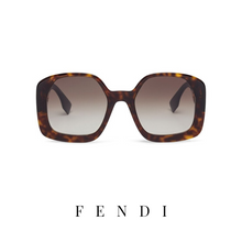 Fendi - Square - 'O´Lock' - Dark Havana/Gold