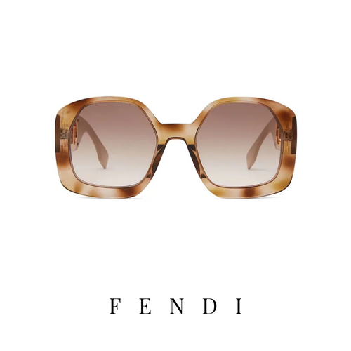 Fendi - Square - 'O´Lock' - Havana/Gold