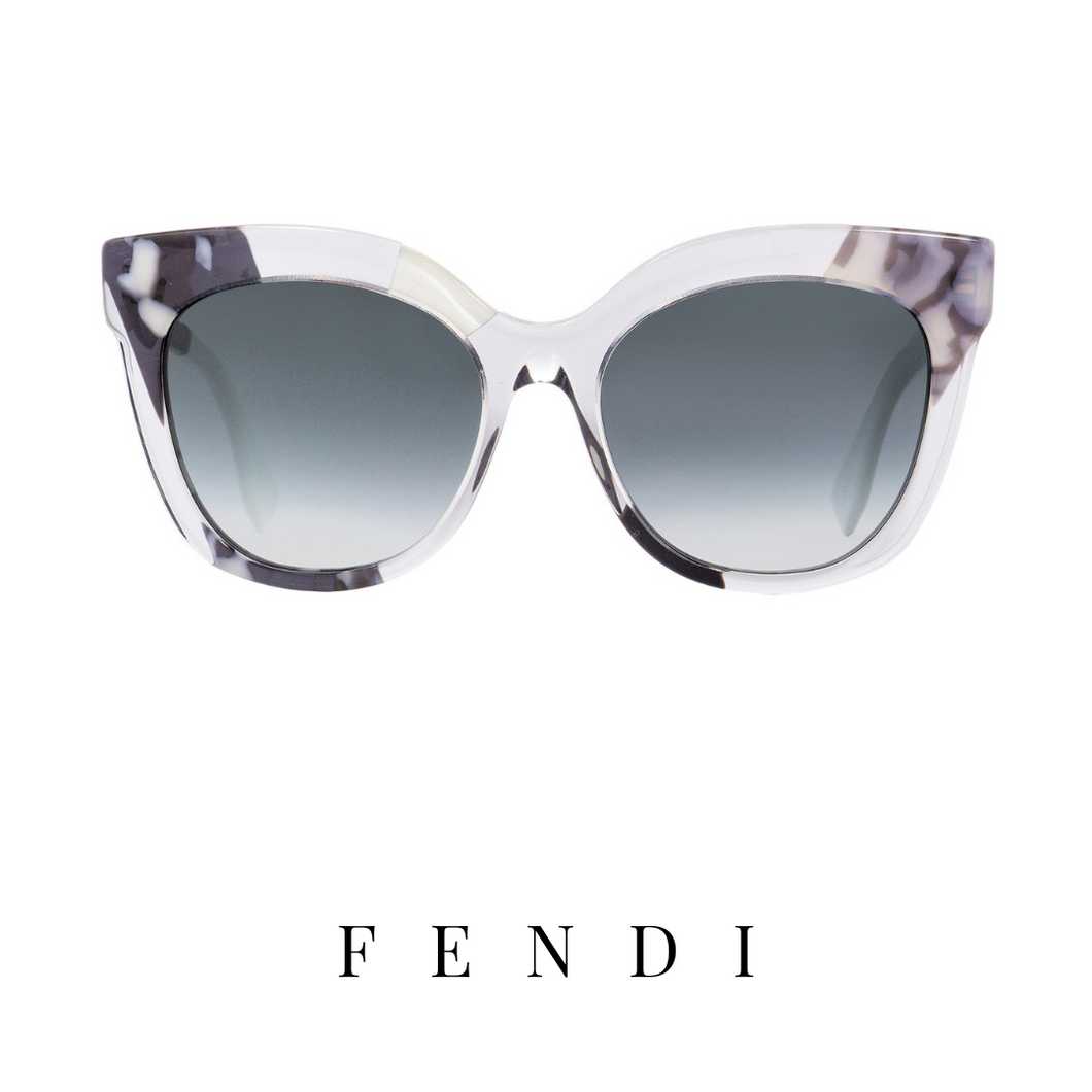Fendi - Oversized - Transparent/Silver