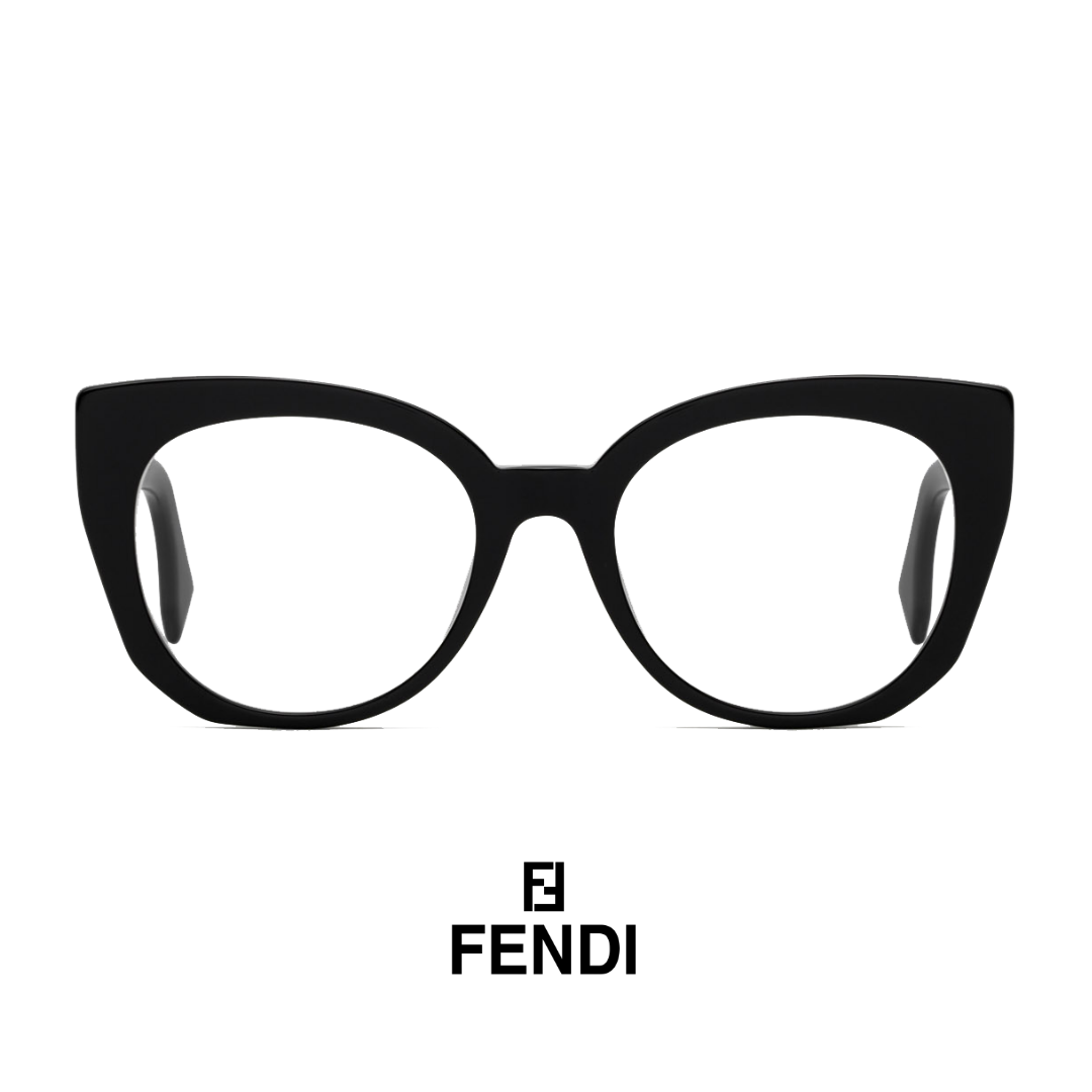 Fendi Eyewear - Oversized - Cat-Eye - Black