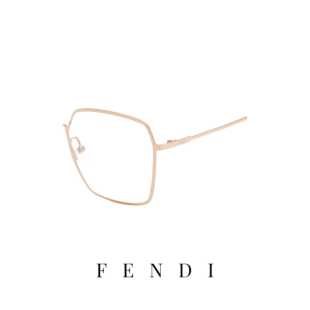 Fendi Eyewear - Square - Gold