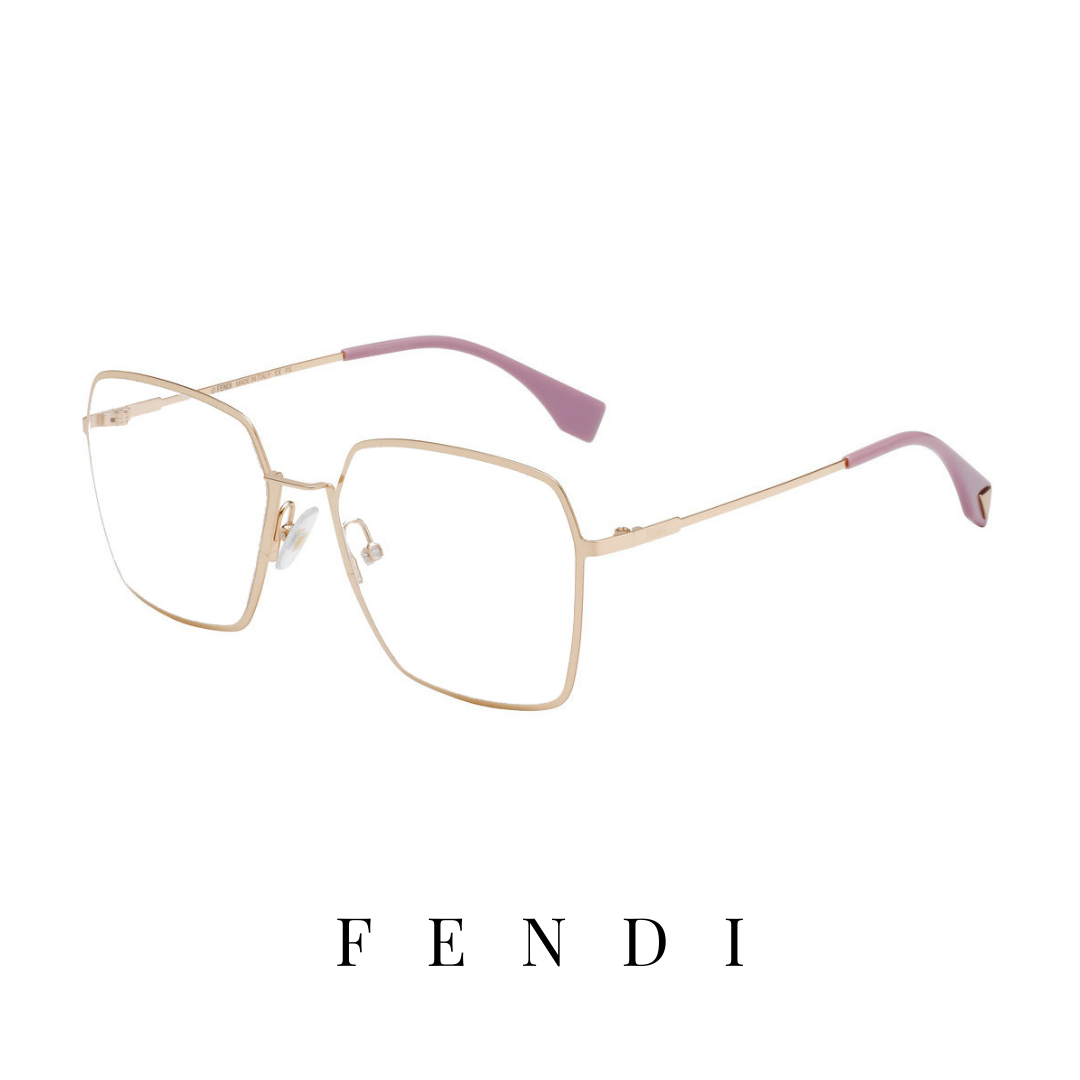 Fendi Eyewear - Square - Gold