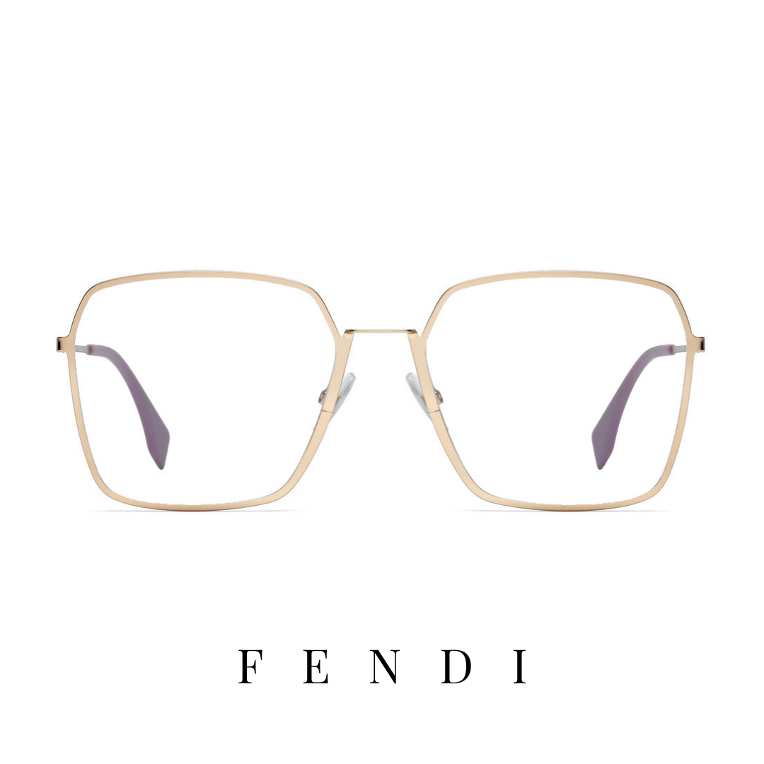 Fendi Eyewear - Square - Gold