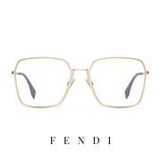 Fendi Eyewear - Square - Gold