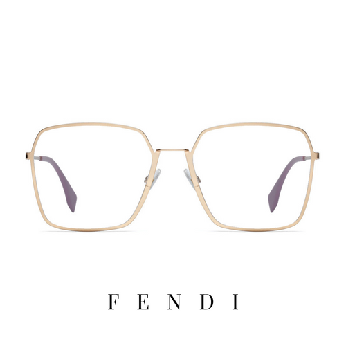 Fendi Eyewear - Square - Gold