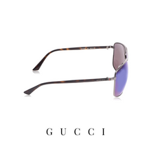 Gucci - Rectangle - Gunmetal/Havana