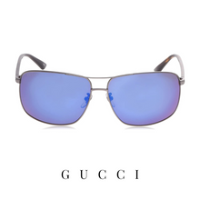Gucci - Rectangle - Gunmetal/Havana