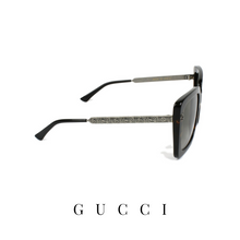 Gucci - Oversized - Square - Havana/Silver