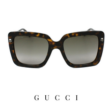 Gucci - Oversized - Square - Havana/Silver
