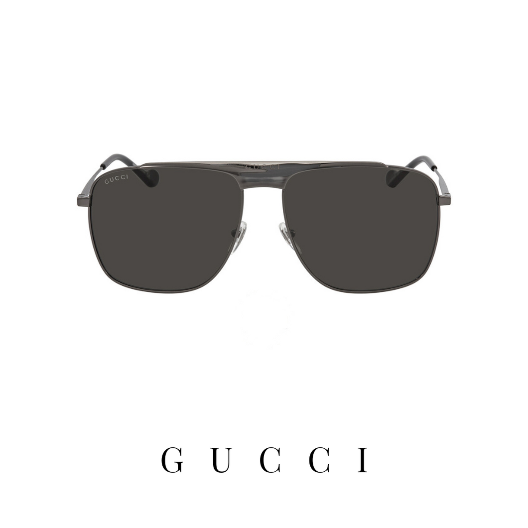 Gucci - Oversized - Square - Gunmetal&Grey