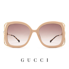 Gucci - Oversized - Ivory/Gold&Light Brown Gradient