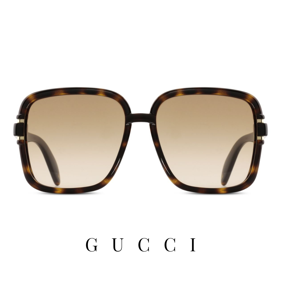 Gucci - Oversized - Square - Havana&Brown Gradient