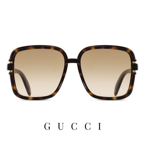 Gucci - Oversized - Square - Havana&Brown Gradient