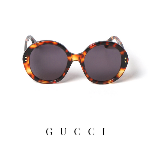 Gucci - Oversized - Round - Havana&Grey