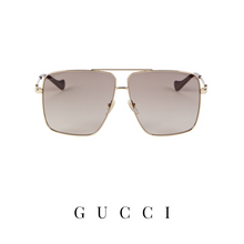Gucci - Oversized - Square - Gold&Brown Gradient