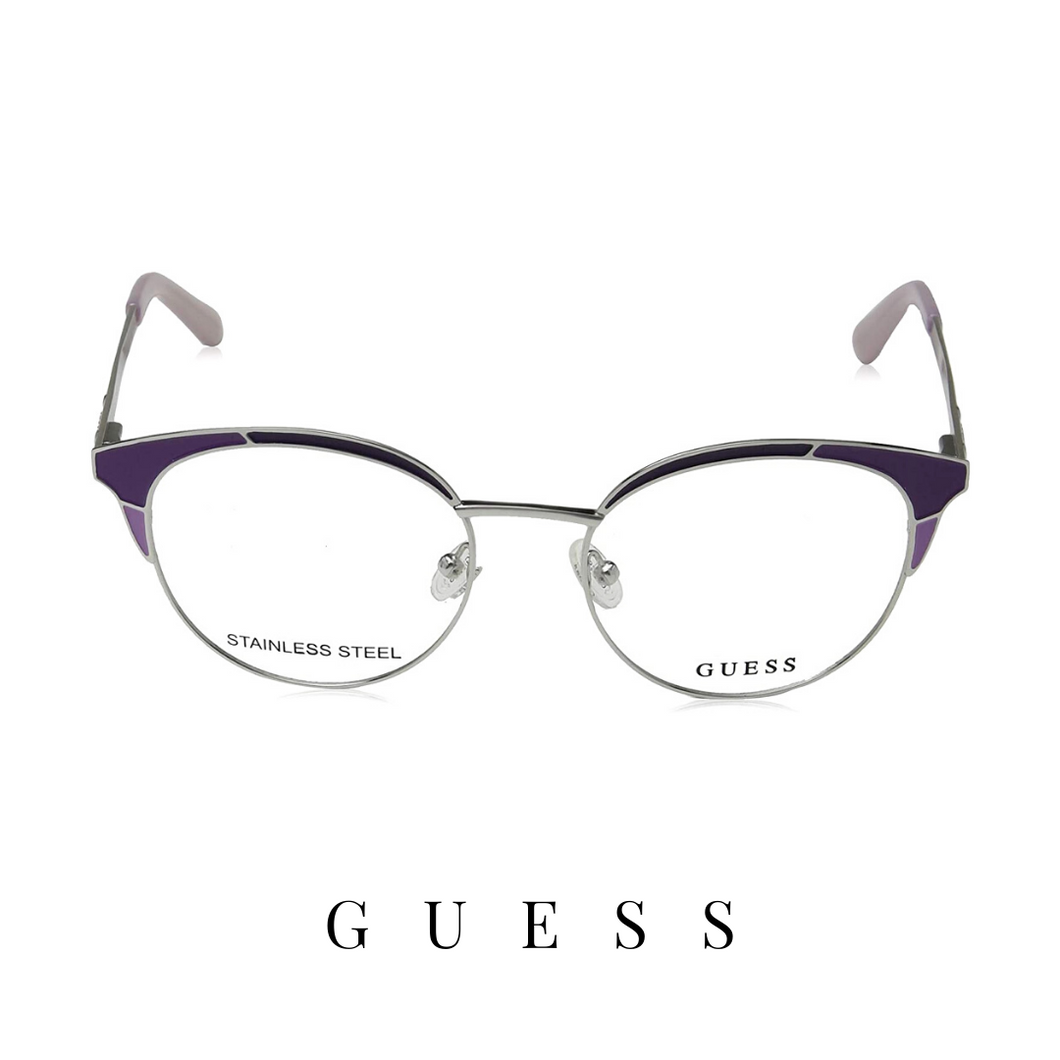 Guess Eyewear - Round - Silver/Violets