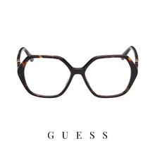 Guess Eyewear - Oversized - Hexagonal - Dark Havana